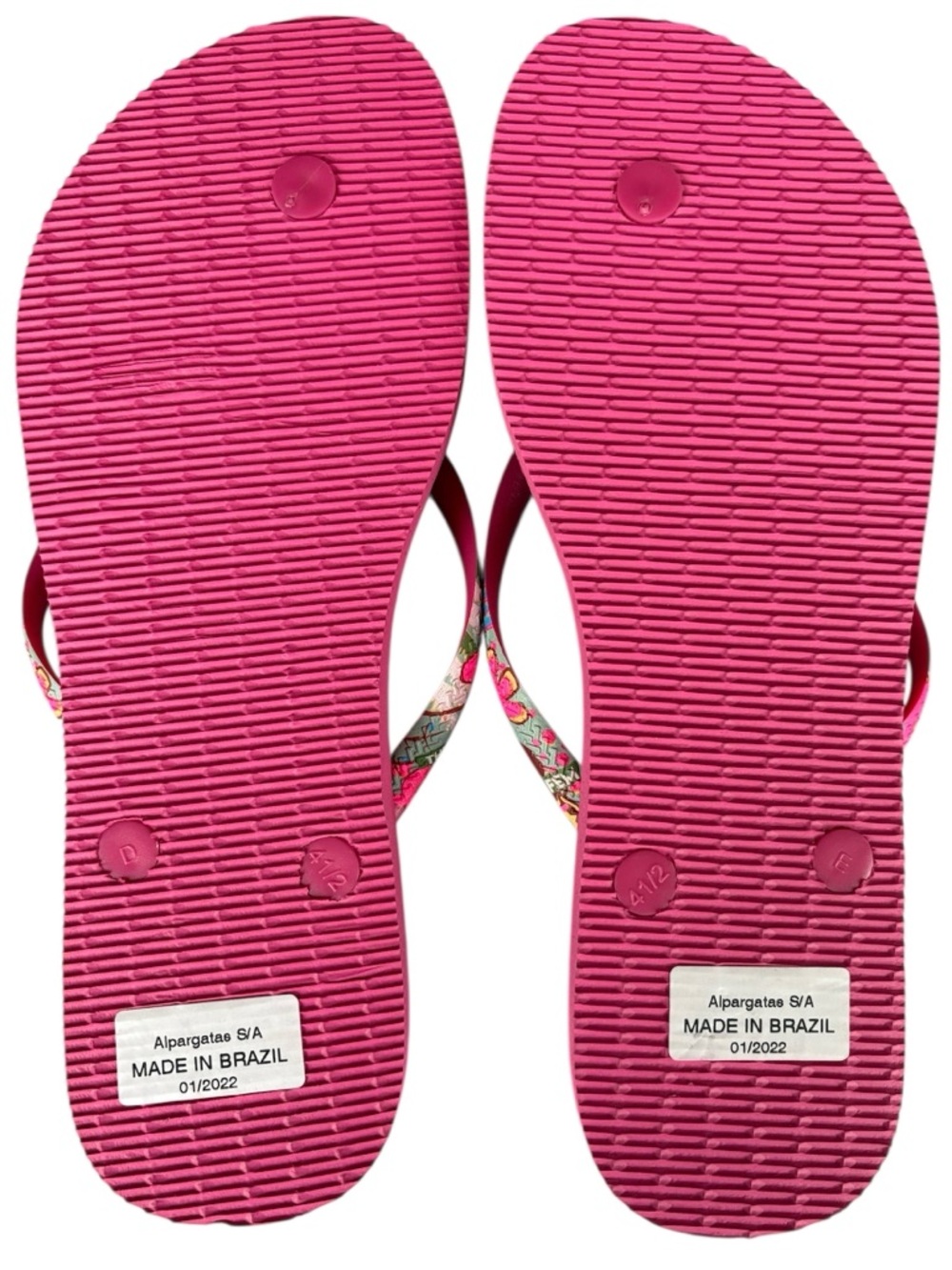 🔴 Havaianas Disney Minnie Mouse "The Future Is Female" Flip Flops 11/12 NWOT - Picture 6 of 6